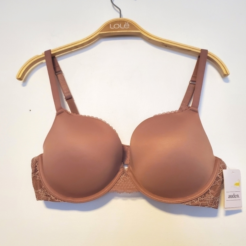 NWT Auden Convertible plunging push up Bra Mauve